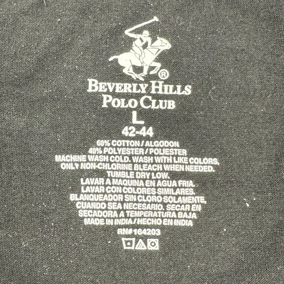 Beverly Hills Polo Club Men's Size Large 42-44 Brief Black New Without Tags - Picture 3 of 6